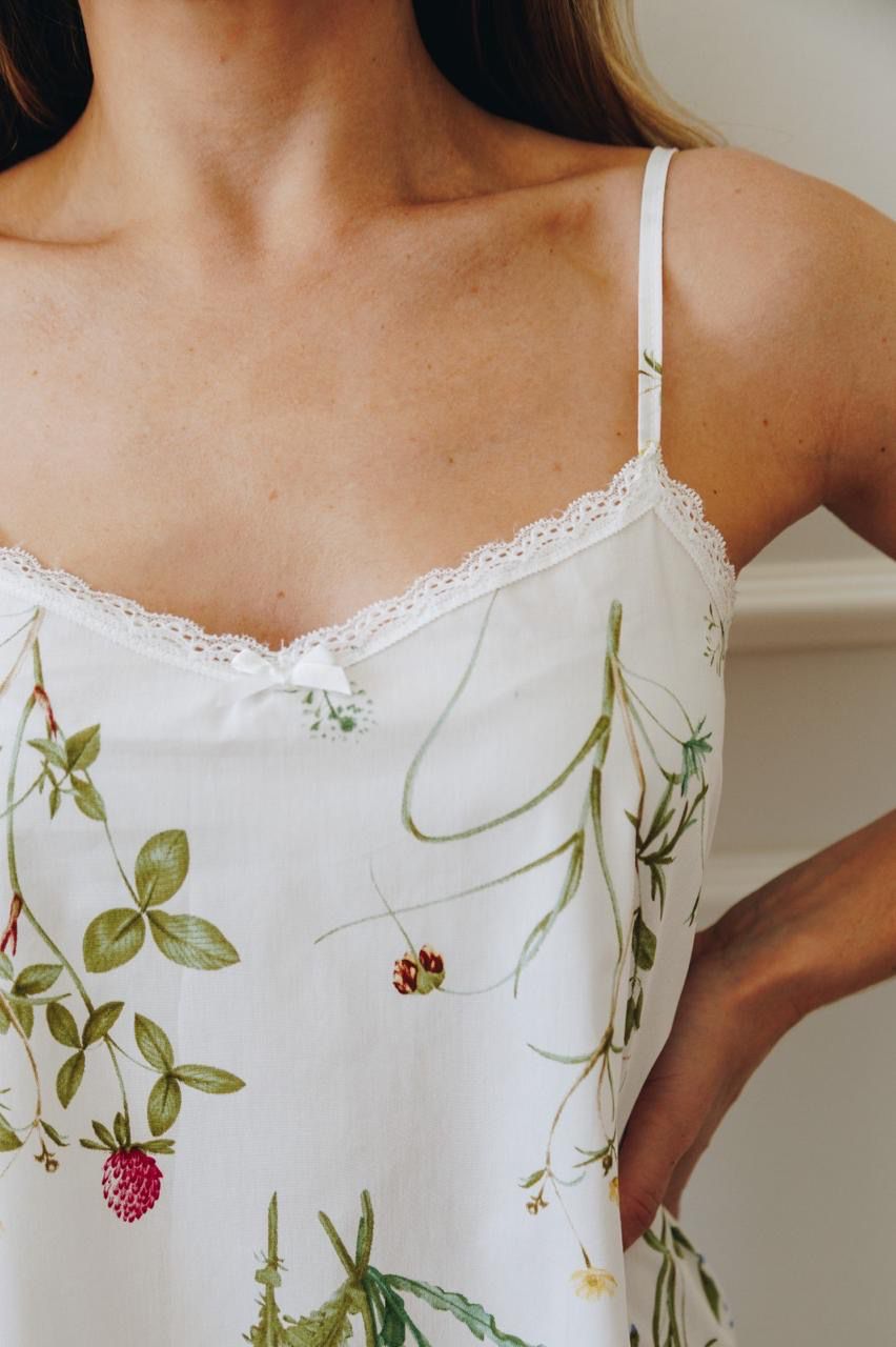 Chemise | Botanical Floral | 100% Cotton