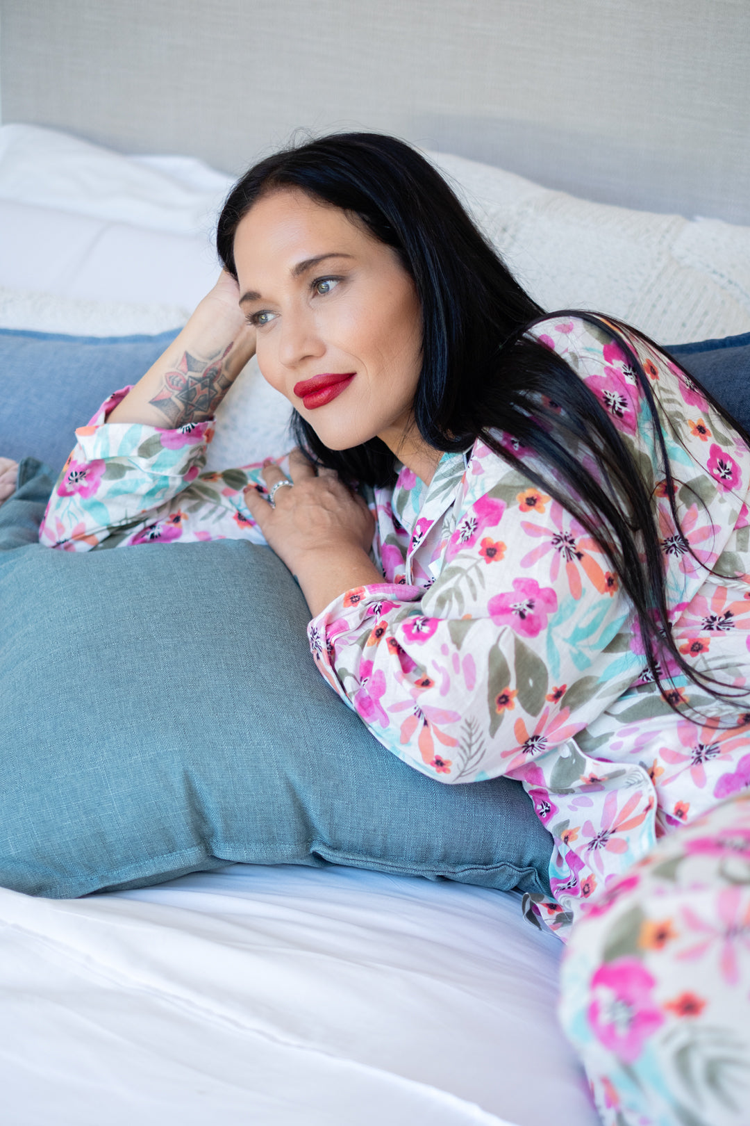 Long Sleeve Top and Long Pant | Floral Time | 100% Indian Cotton