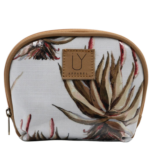 Make Up Pouch - White Aloe