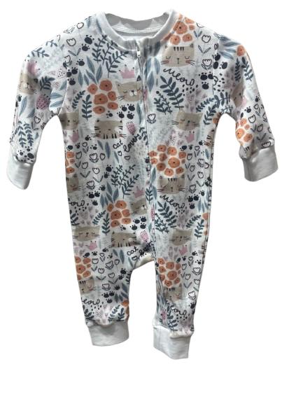 Cuff Romper with No Feet | Cat Lovers