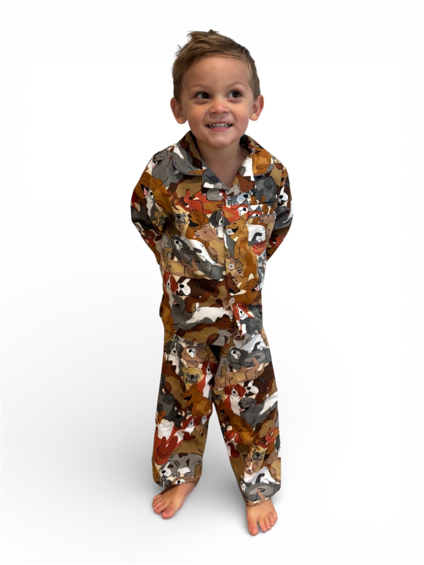 Brown Dog Classic Kiddies PJs