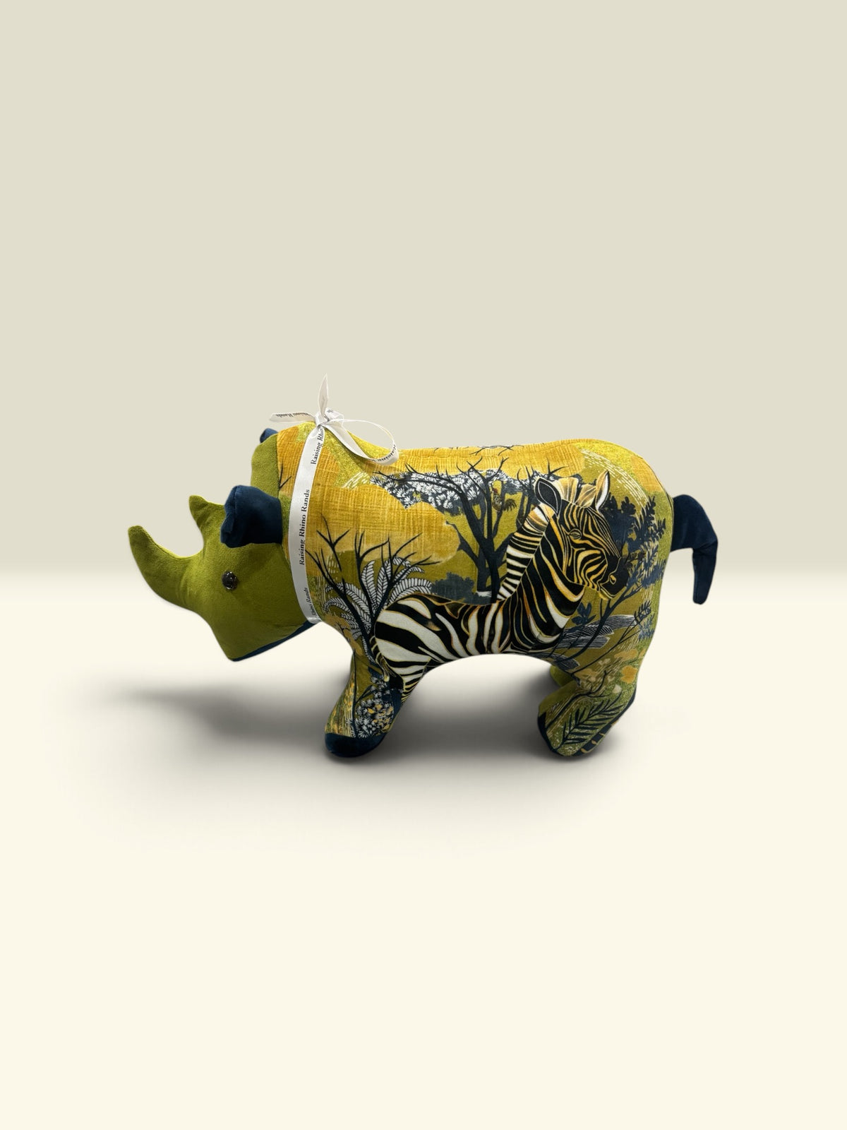 Rhino Medium | Hanna Claire Fabric 38 x 14 x 24 cm