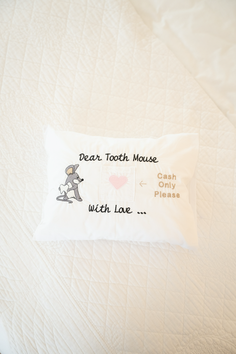 Dear Tooth Mouse | Toothbrush Motif | Pink Heart