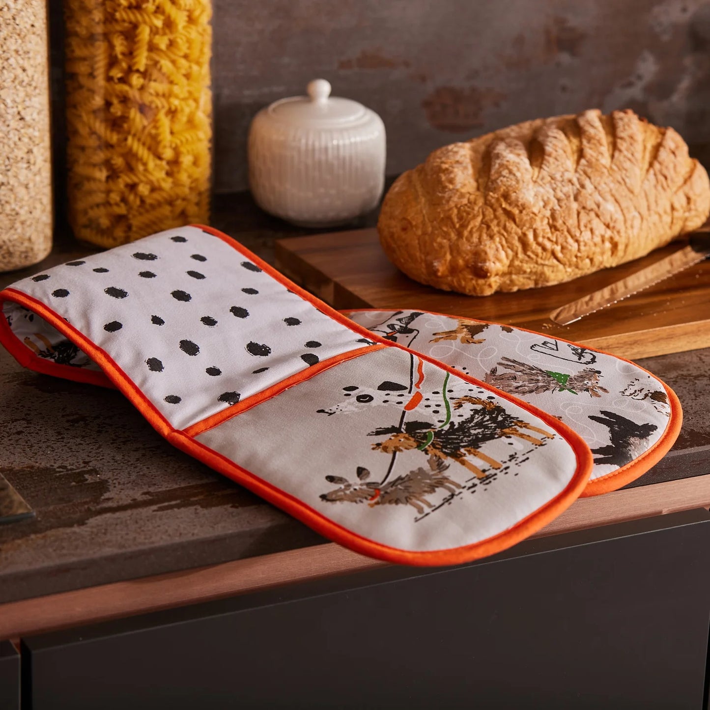 Dogs Days Double Oven Gloves