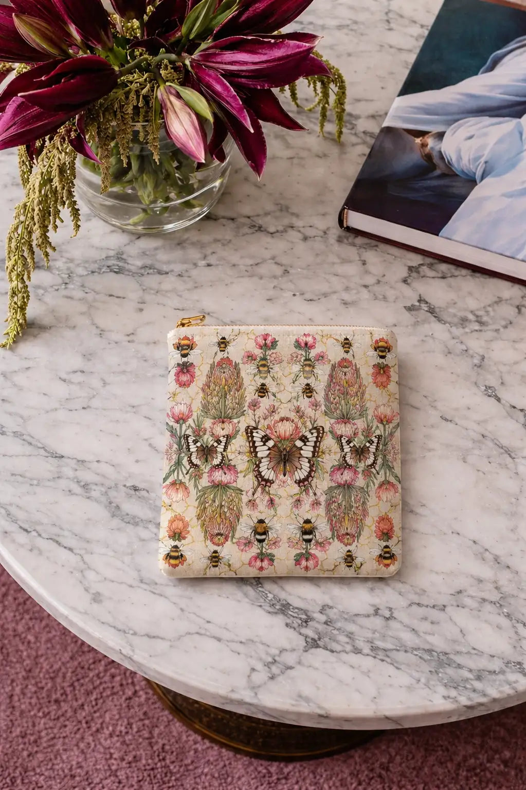 3 Butterflies | Coin Purse 16 x 16 cm