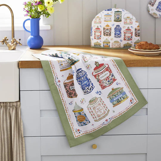 Tea Tins Tea Towel