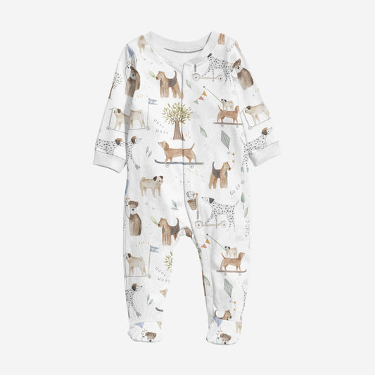 Footy Romper with Feet | Dogs Playground