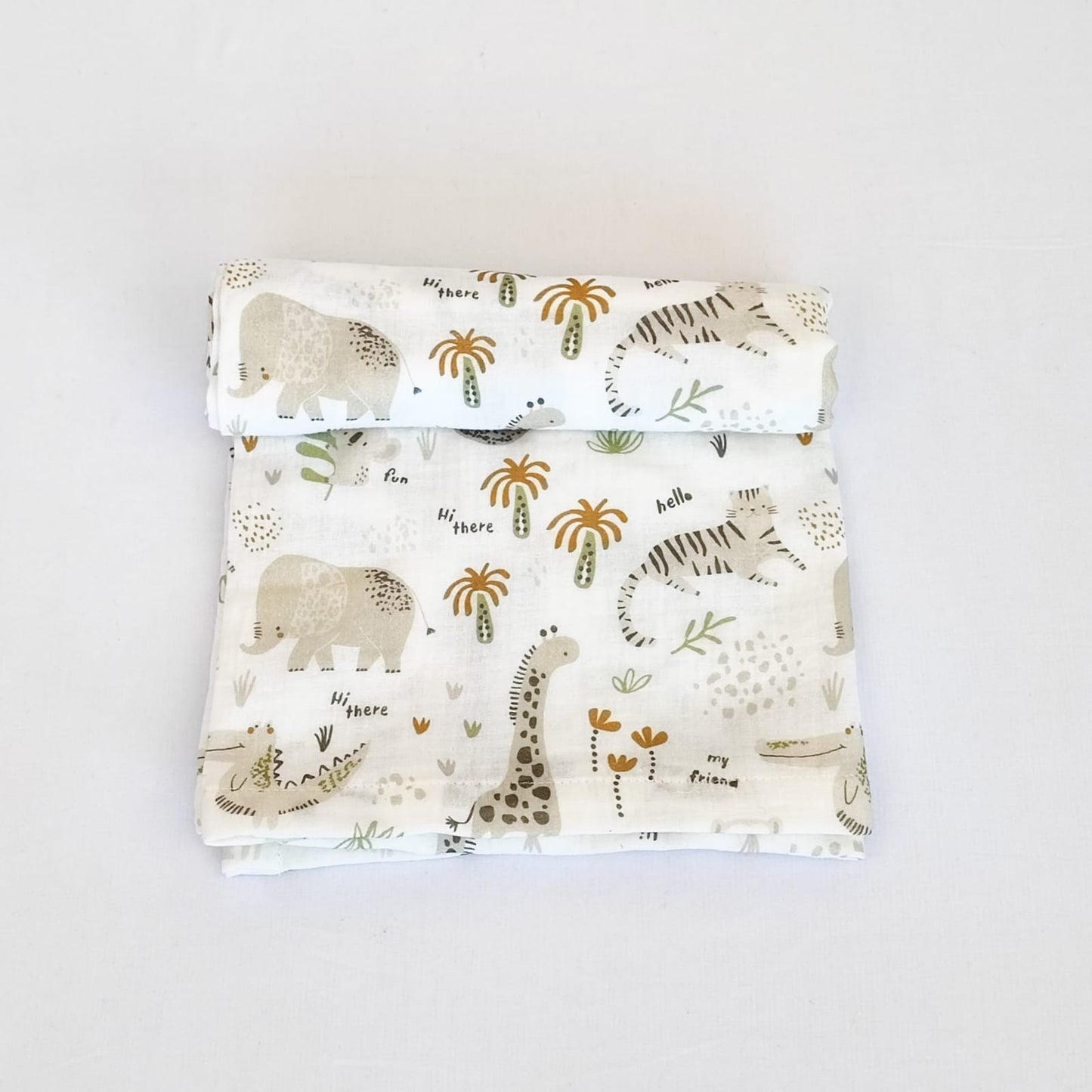 Swaddle Blanket | Hi There White