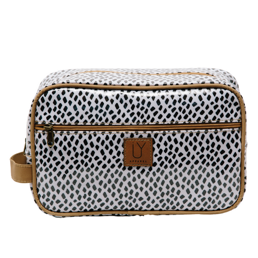 Large Toiletry Bag - Spot Black and White