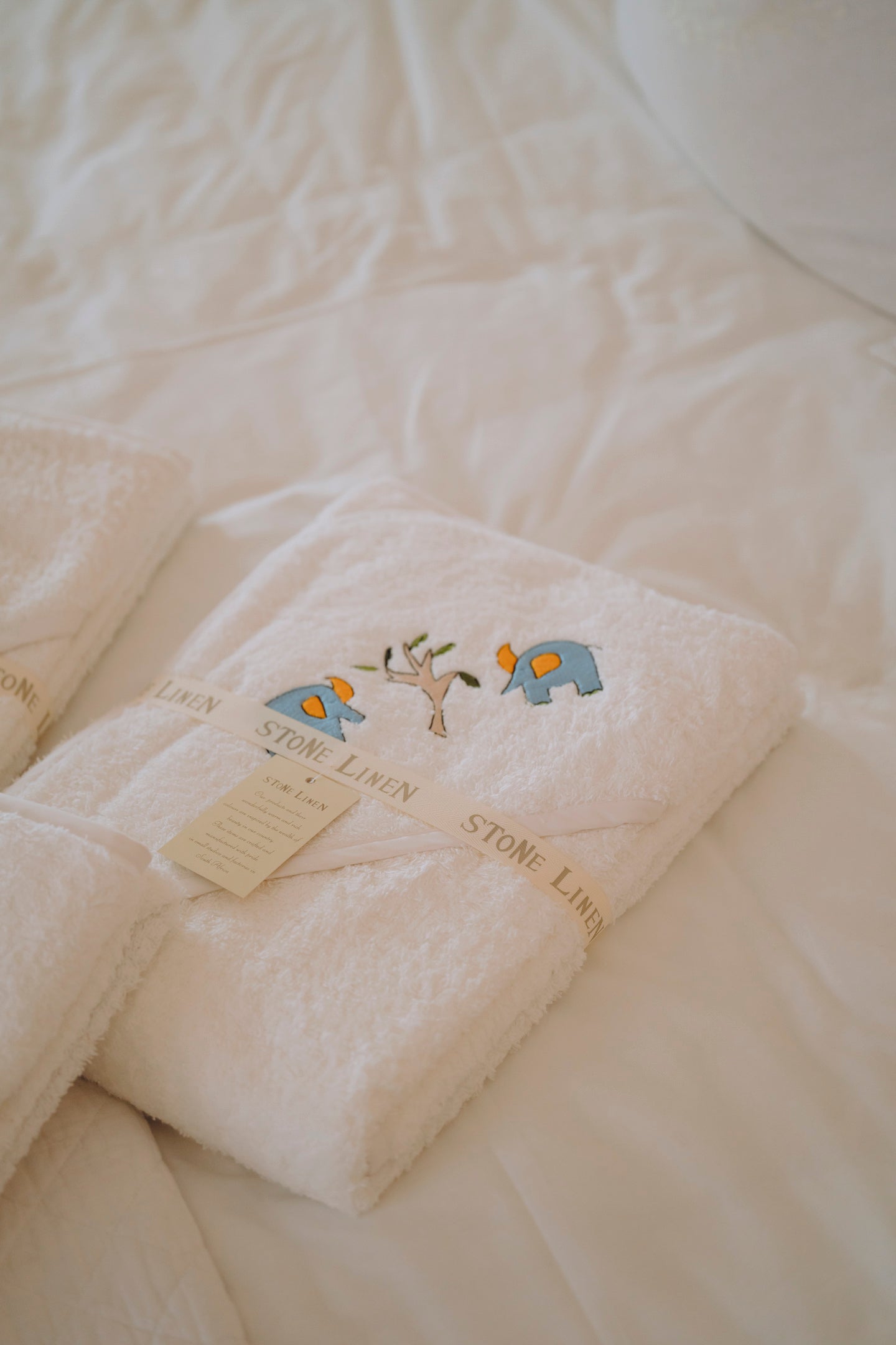 Baby Hooded Cotton Towel | Elephant