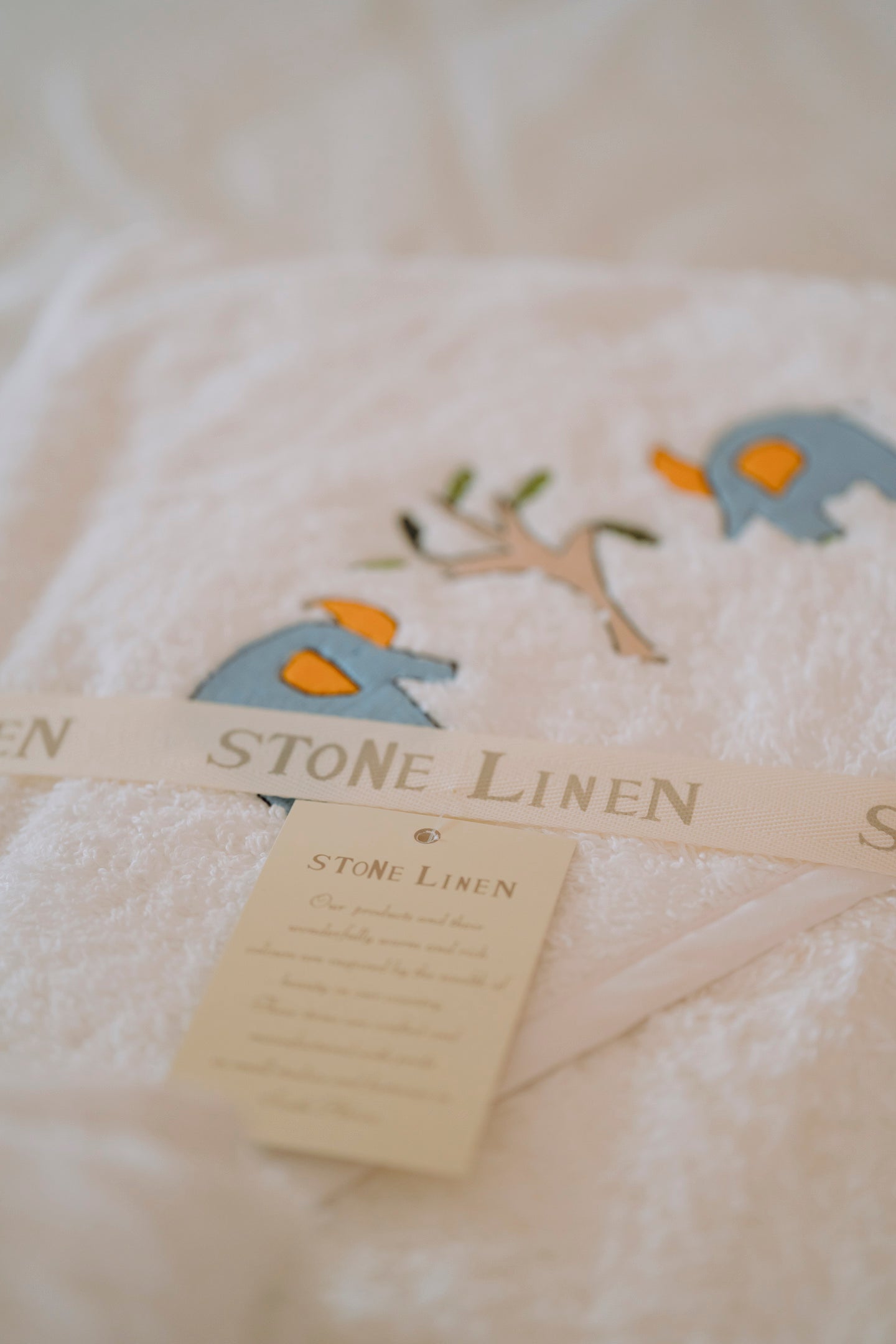 Baby Hooded Cotton Towel | Elephant