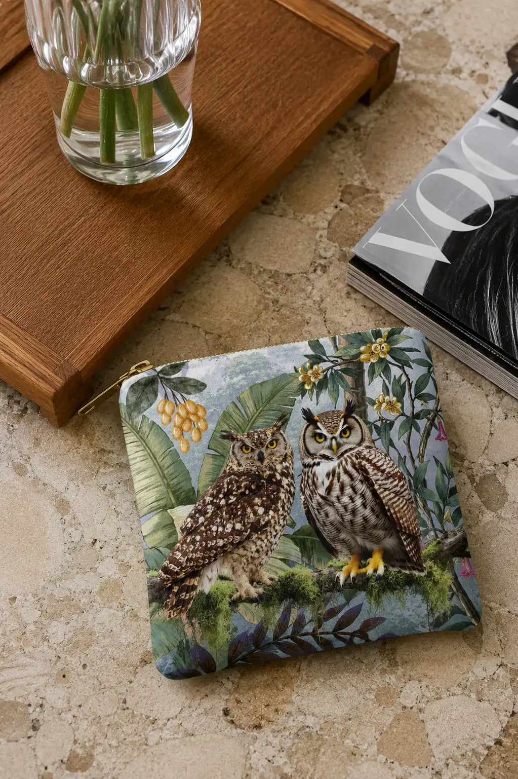 The Wise Old Owls | Coin Purse 13 x 13 cm