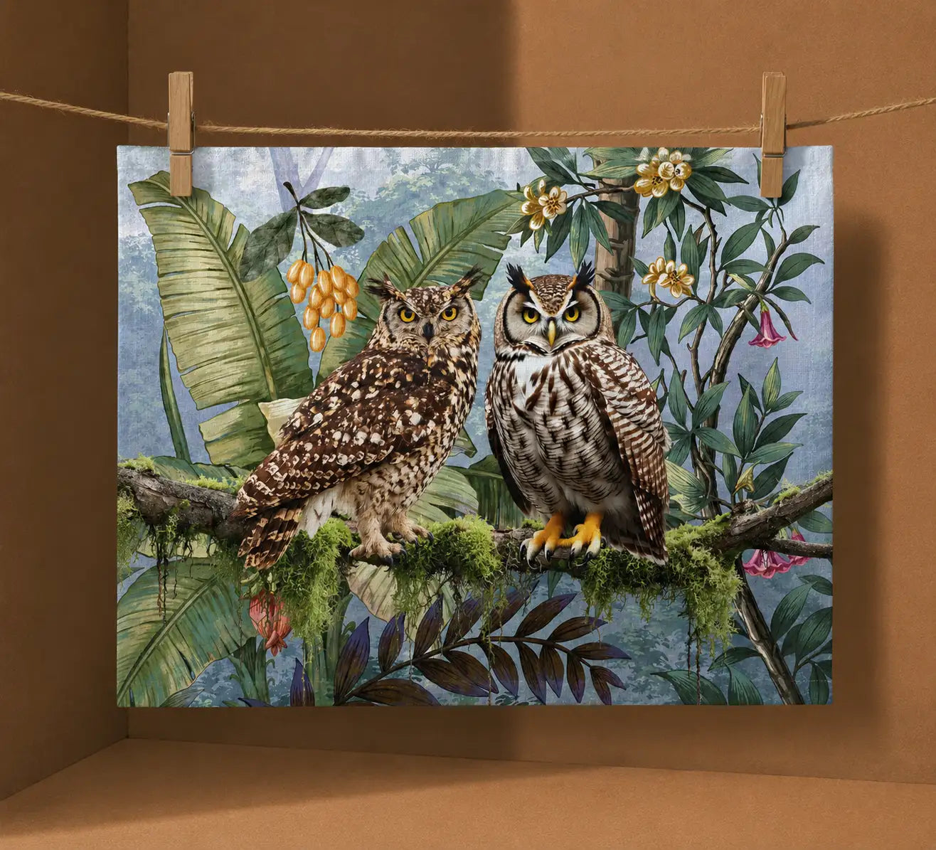 The Wise Old Owls | Tea Towel 64 x 44 cm