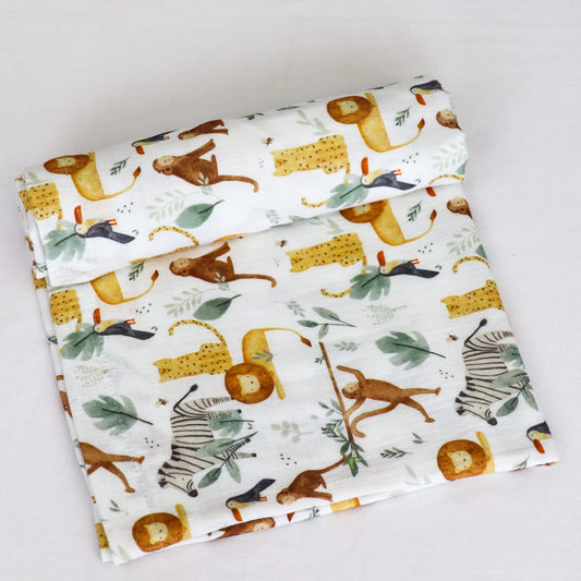 Swaddle Blanket | Water Colour Jungle
