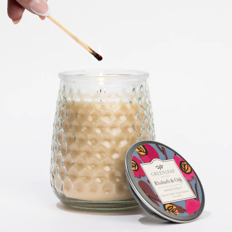Rhubarb and Oak Signature Candle