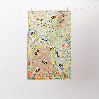Daisy Bee Tea Towel