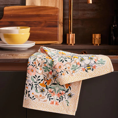 Bee Bloom Tea Towel
