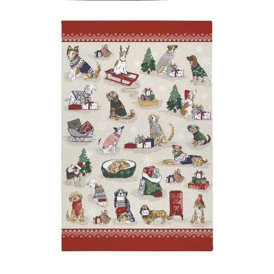 Merry Mutts Tea Towel