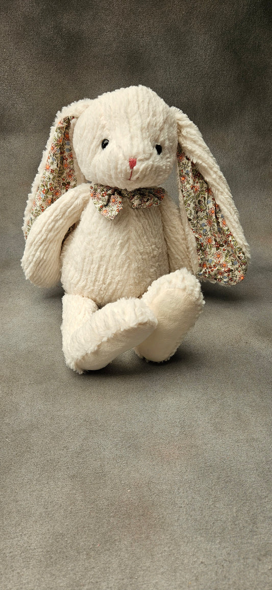 Bunny long Ears Cream Floral