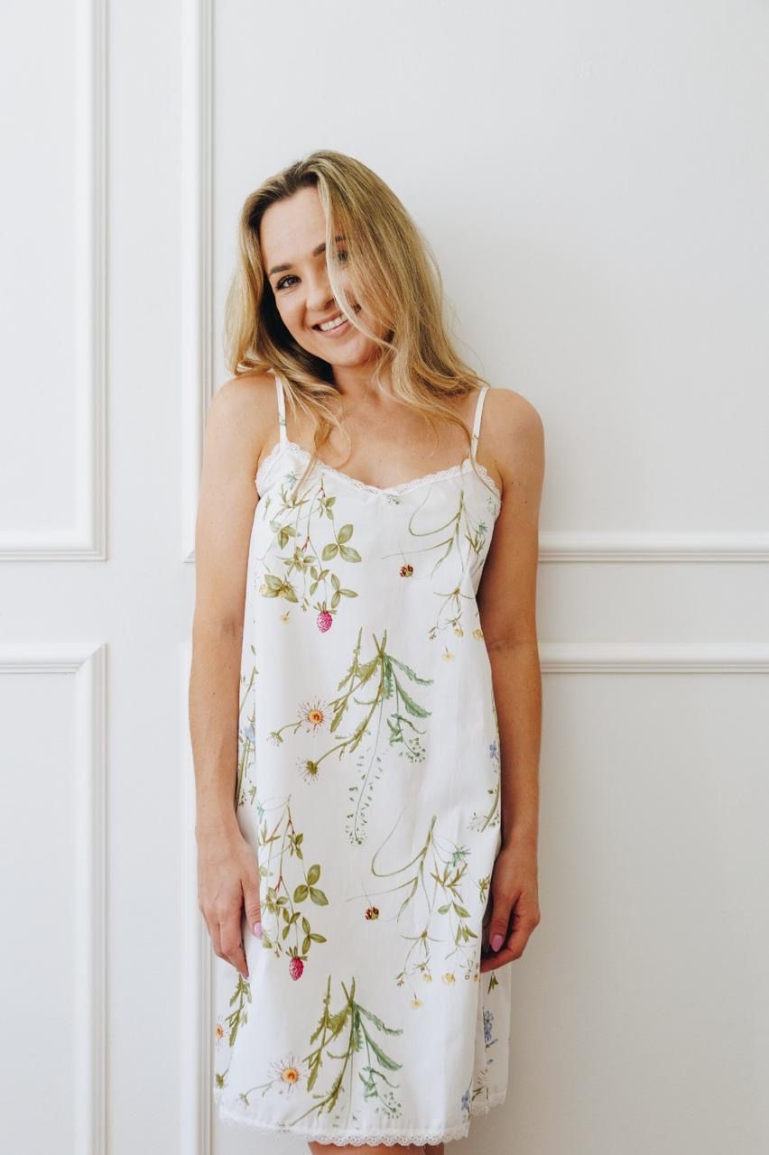 Chemise | Botanical Floral | 100% Cotton