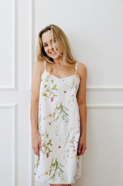 Chemise | Botanical Floral | 100% Cotton