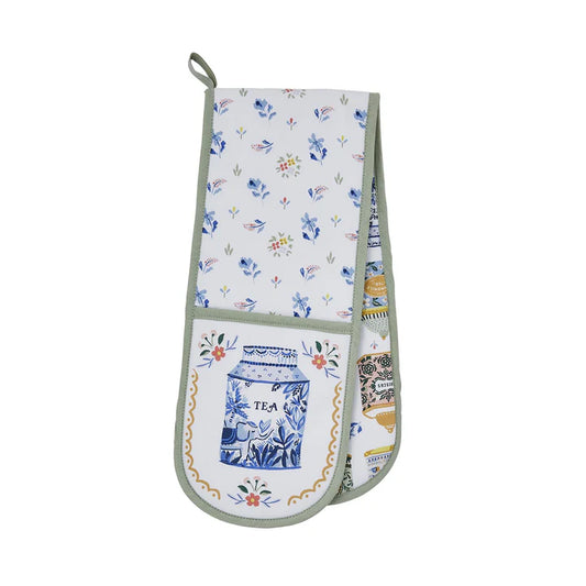 Tea Tin Double Oven Gloves