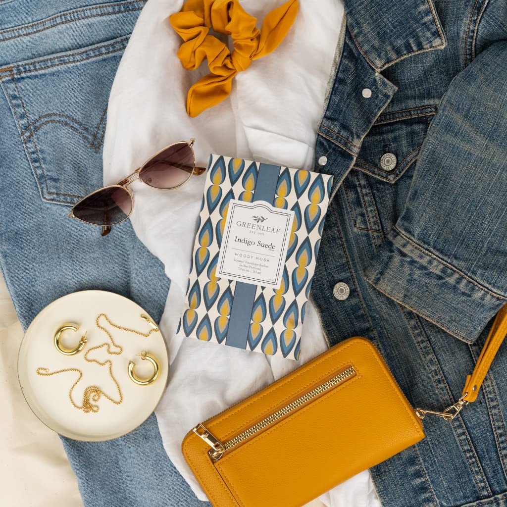 Indigo Suede Large Sachet