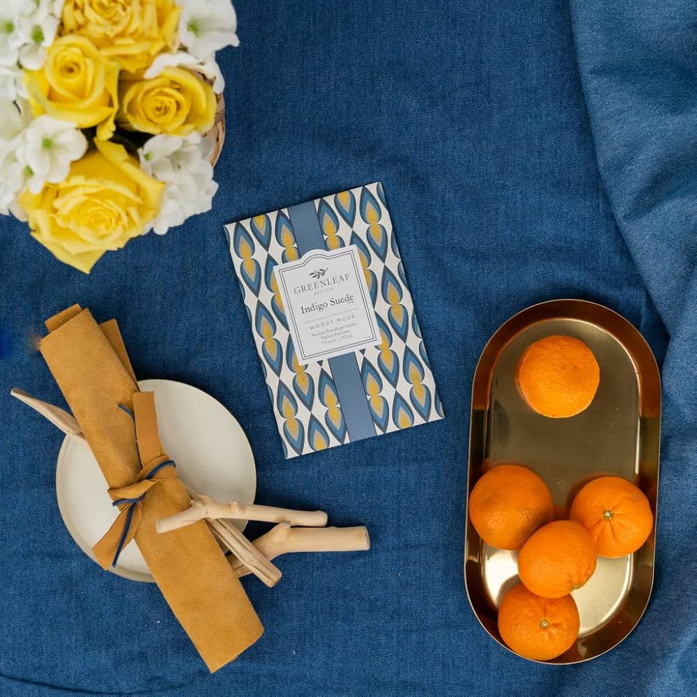 Indigo Suede Large Sachet