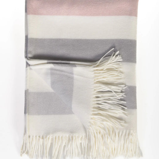 Melody Bandwidth Throw | Wild Dove & Natural Striped