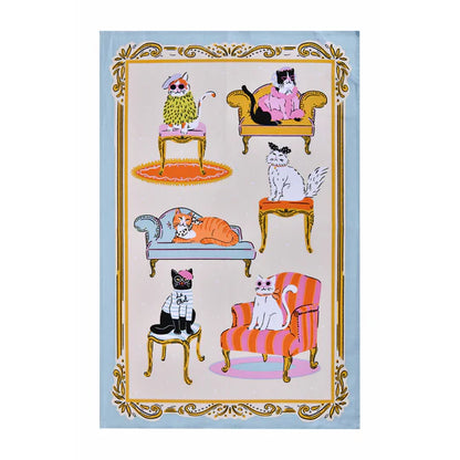 Cool Cats Tea Towel