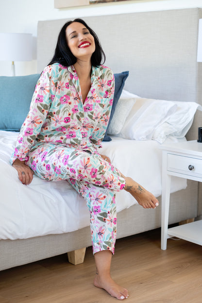 Long Sleeve Top and Long Pant | Floral Time | 100% Indian Cotton