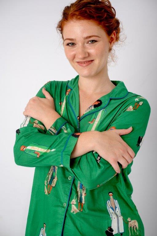 Long Sleeve Top and Long Pant | Green Figurines | 100% Indian Cotton