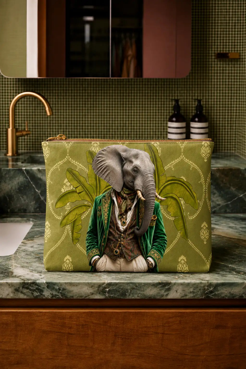 The Tourist Elliott The Elephant | Vanity Bag 26 x 30 cm