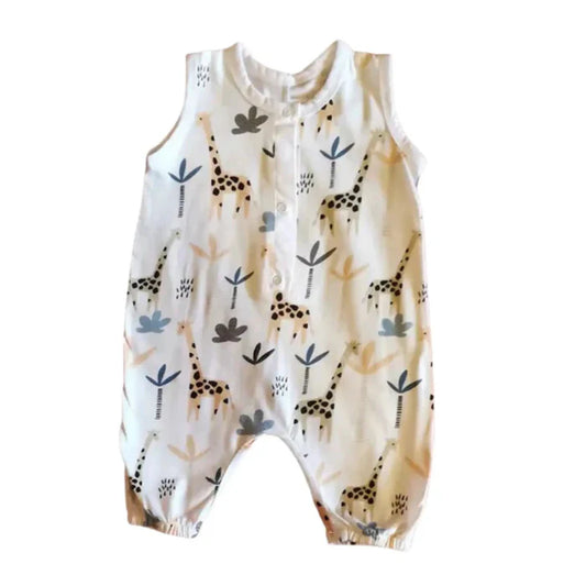 Henley Romper | Giraffe