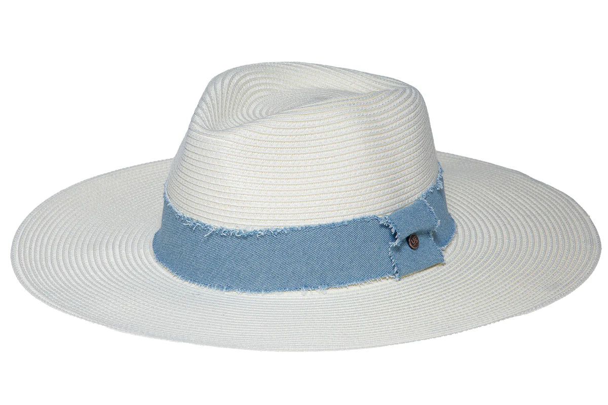 Tau Collection | Azure Fedora Off White