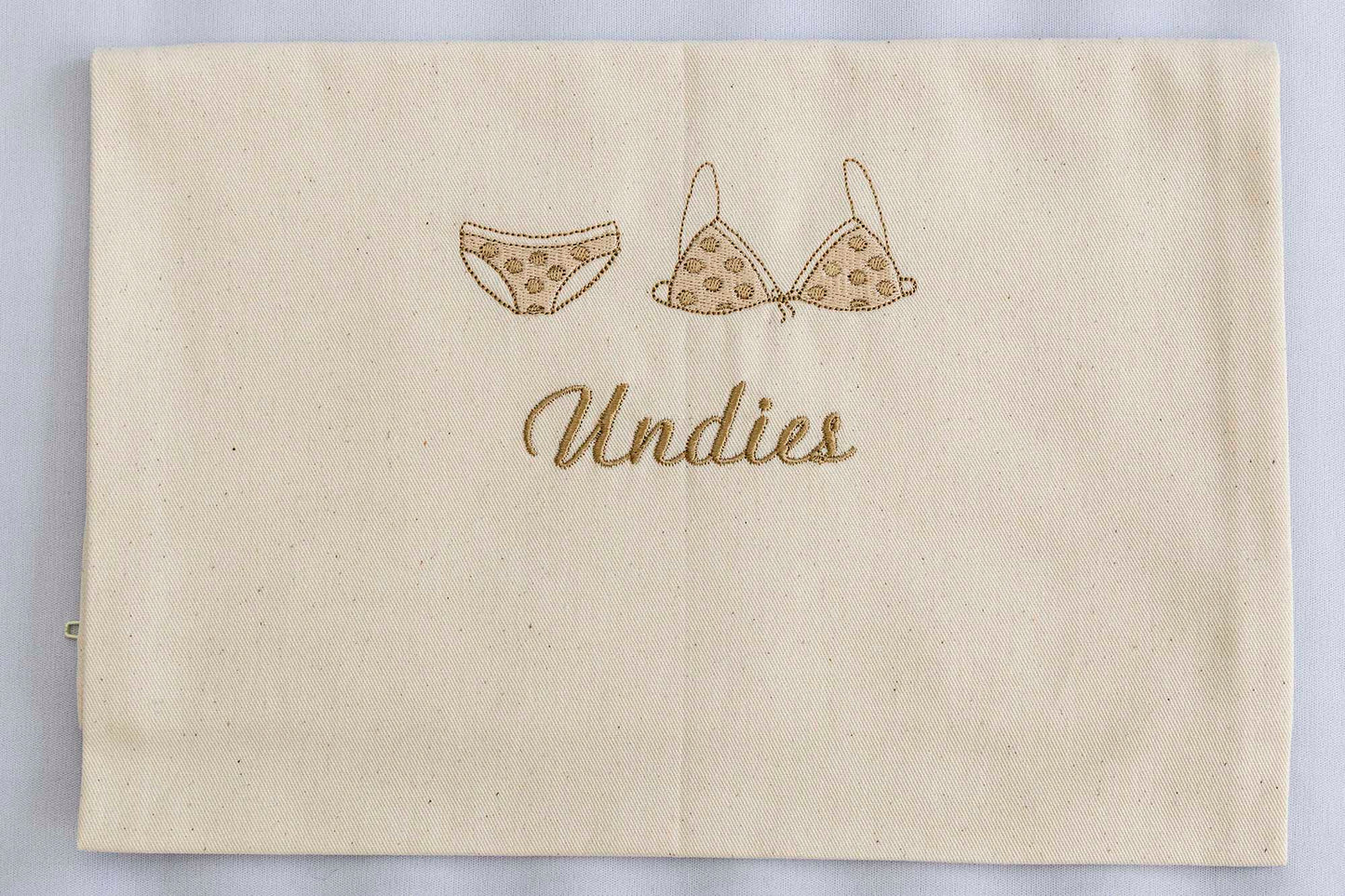 Cream Undies bag No 4
