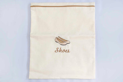 Cream Shoe Bag
