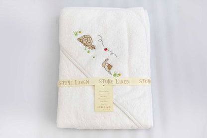 Baby hooded cotton towel Snail