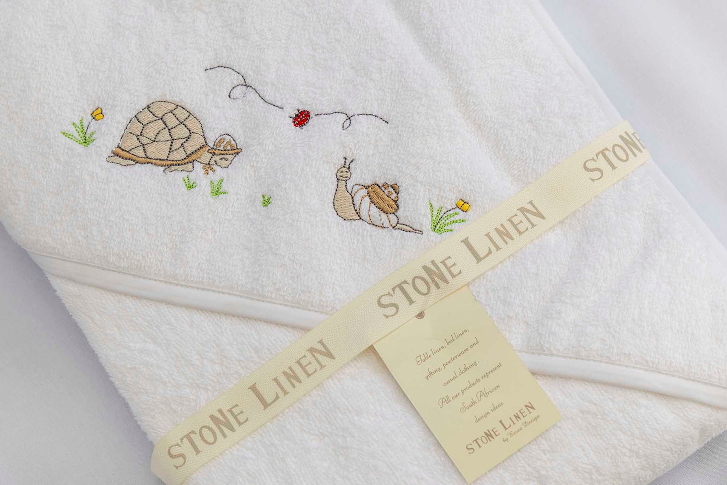 Baby hooded cotton towel Snail