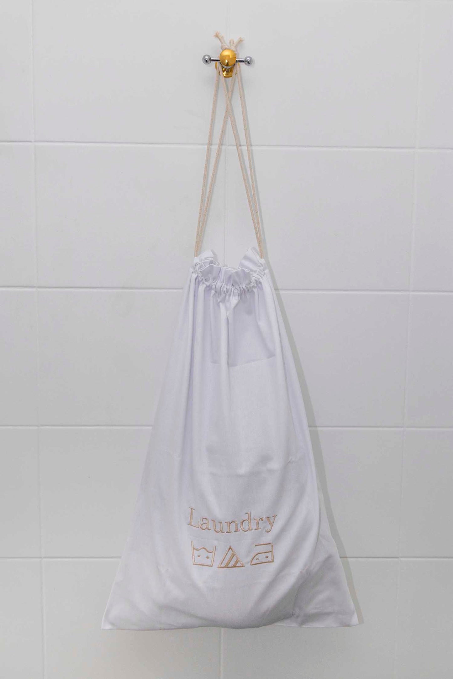 Laundry bag | small white | Washing Symbols