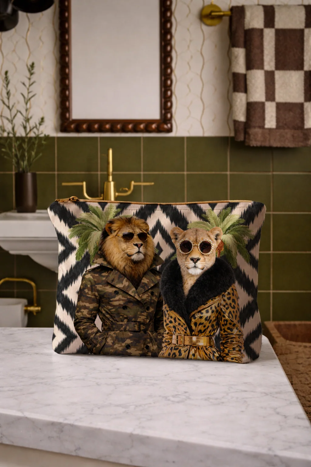 The Tourist Lincoln and Lebo | Vanity Bag 30 x 15 cm