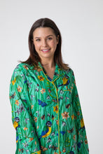 Load image into Gallery viewer, Green Bird 100% Indian Cotton Pjs - Classic Long Sleeve Top &amp; Pant
