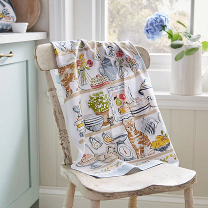 Pantry Cats Tea Towel