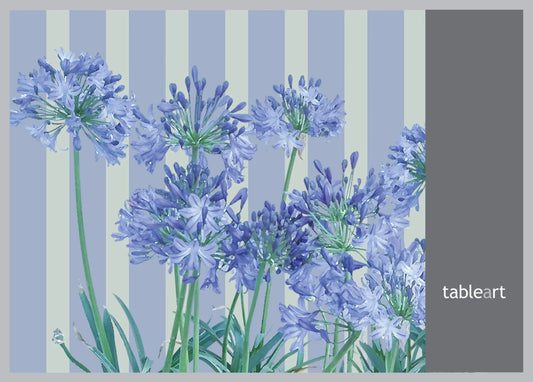 Disposable Placemats | Agapanthus Stripes