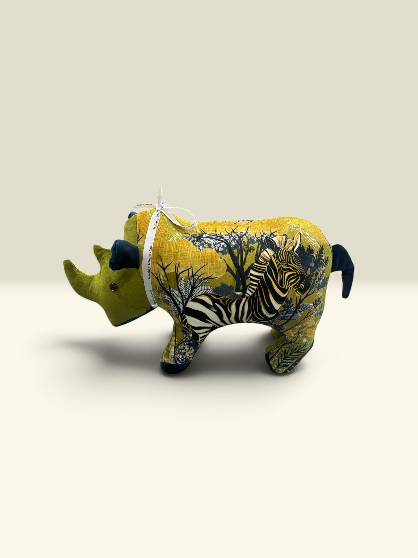 Rhino Medium | Hanna Claire Fabric 38 x 14 x 24 cm
