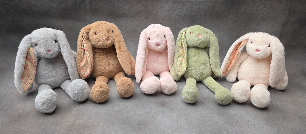 Green Bunny with Floral Ears | 35cm