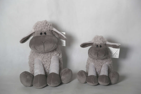 Sitting Lamb | Beige/White