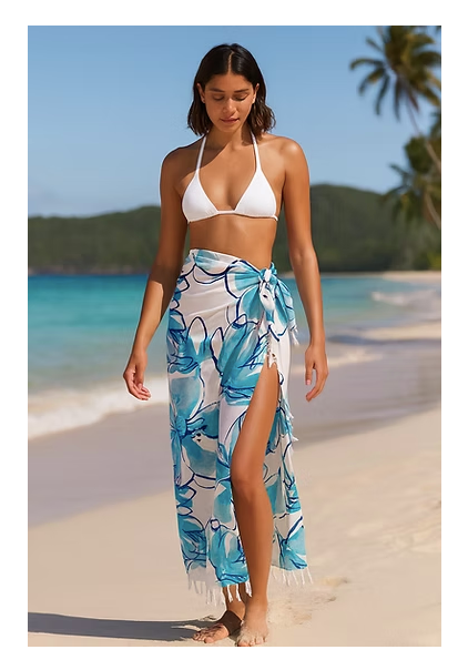 Sarong | Blue Floral
