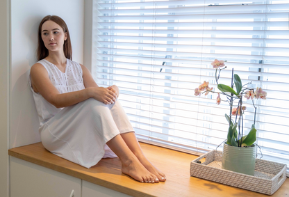 Nightie | Jasmine | 100% Cotton with Anglaise Trim