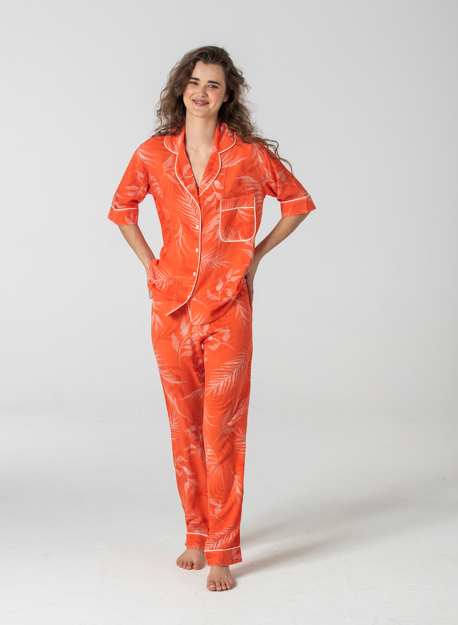 Island Breeze - Short Sleeve Top & Long Pant